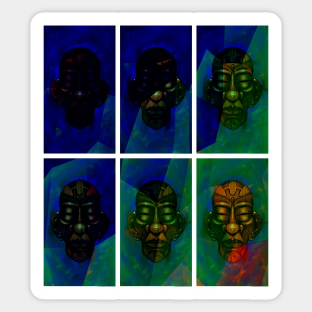 African Tribal Mask_Mystics-5 Sticker by Mystics2023